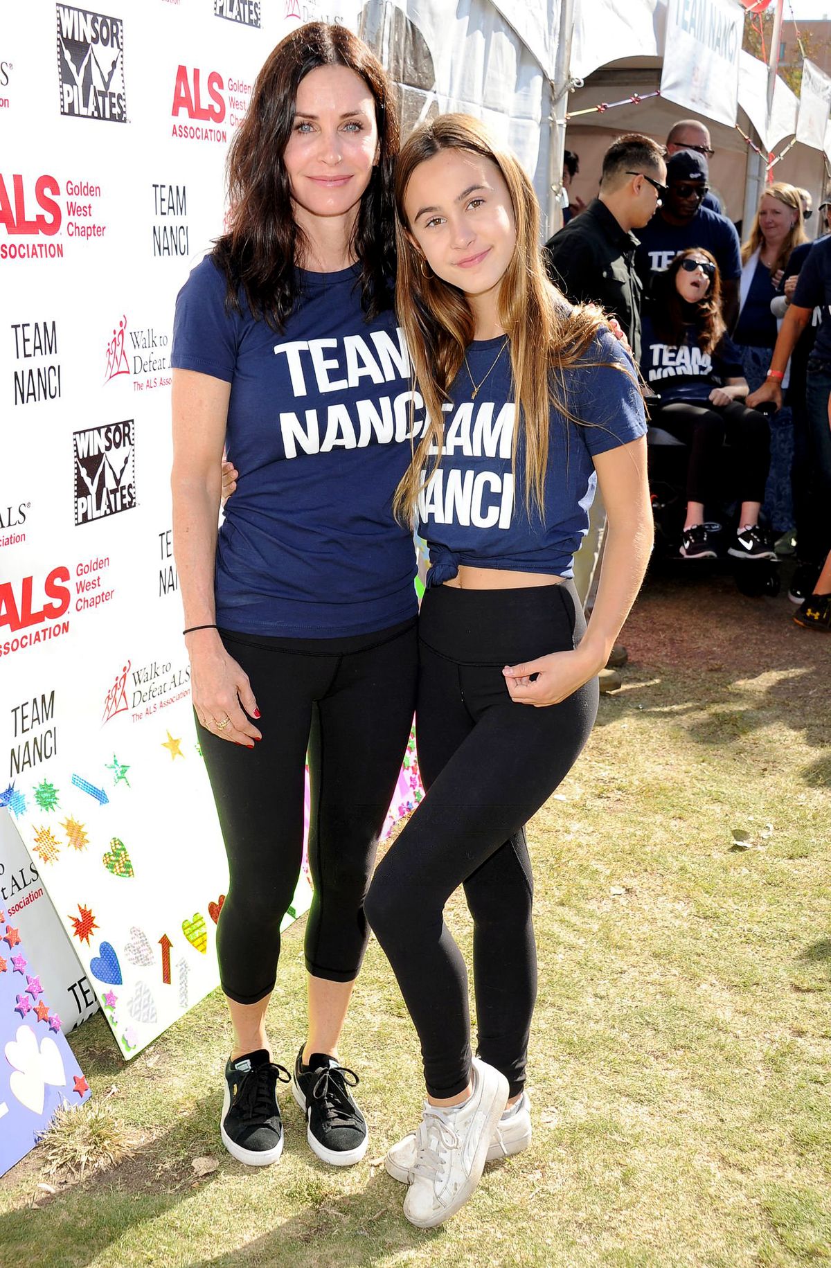 Кортни Кокс с дочерью Коко Аркетт на благотворительном мероприятии LA County Walk To Defeat ALS