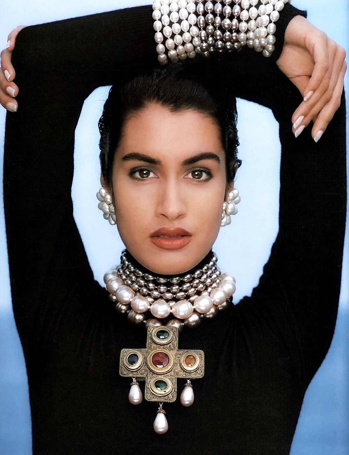 Ясмин Гаури для Chanel Осень/Зима 1990-1991, фото 2