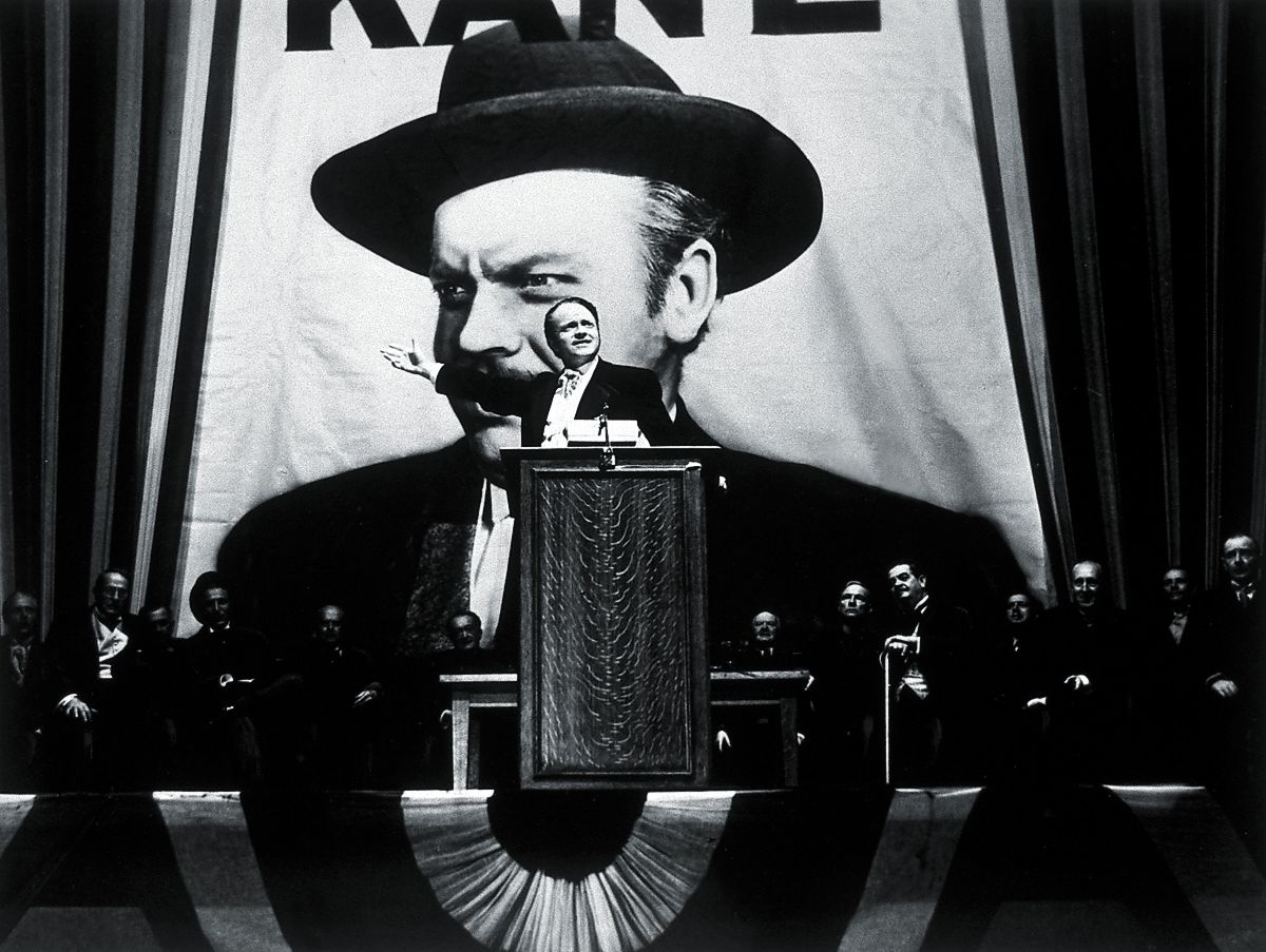 Орсон Уэллс в фильме «Гражданин Кейн», 1941 г.