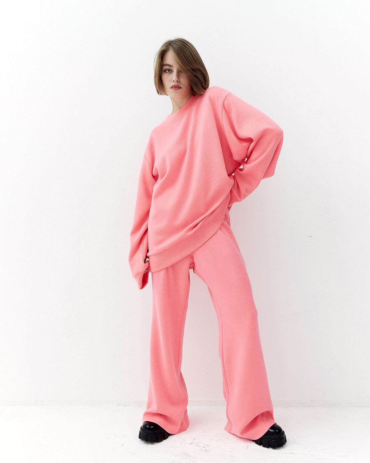 SIAMMSIAMM, свитшот и брюки из ангоры розового цвета 9 990 руб., фото 1