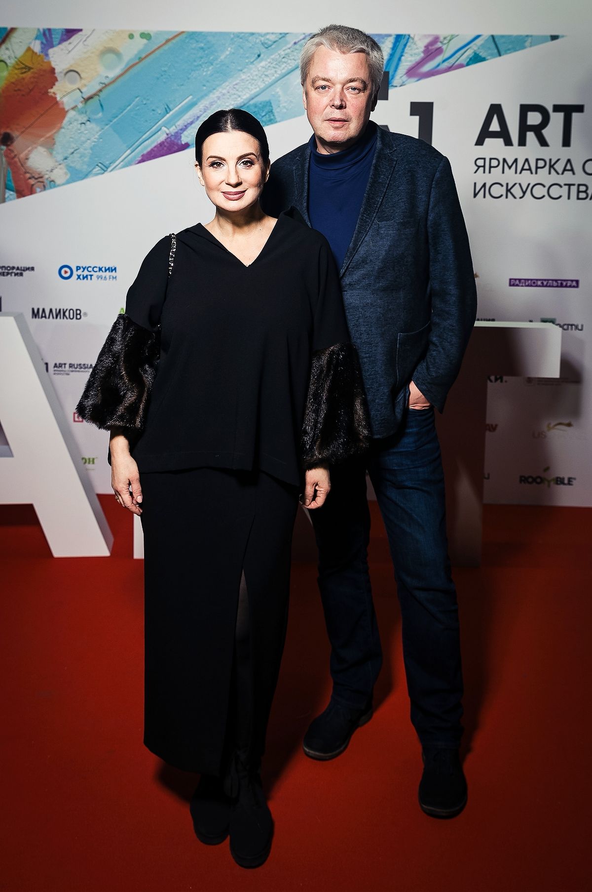 Екатерина и Александр Стриженовы на открытии ярмарки «Art Russia» 2022, 31 марта 2022 г.