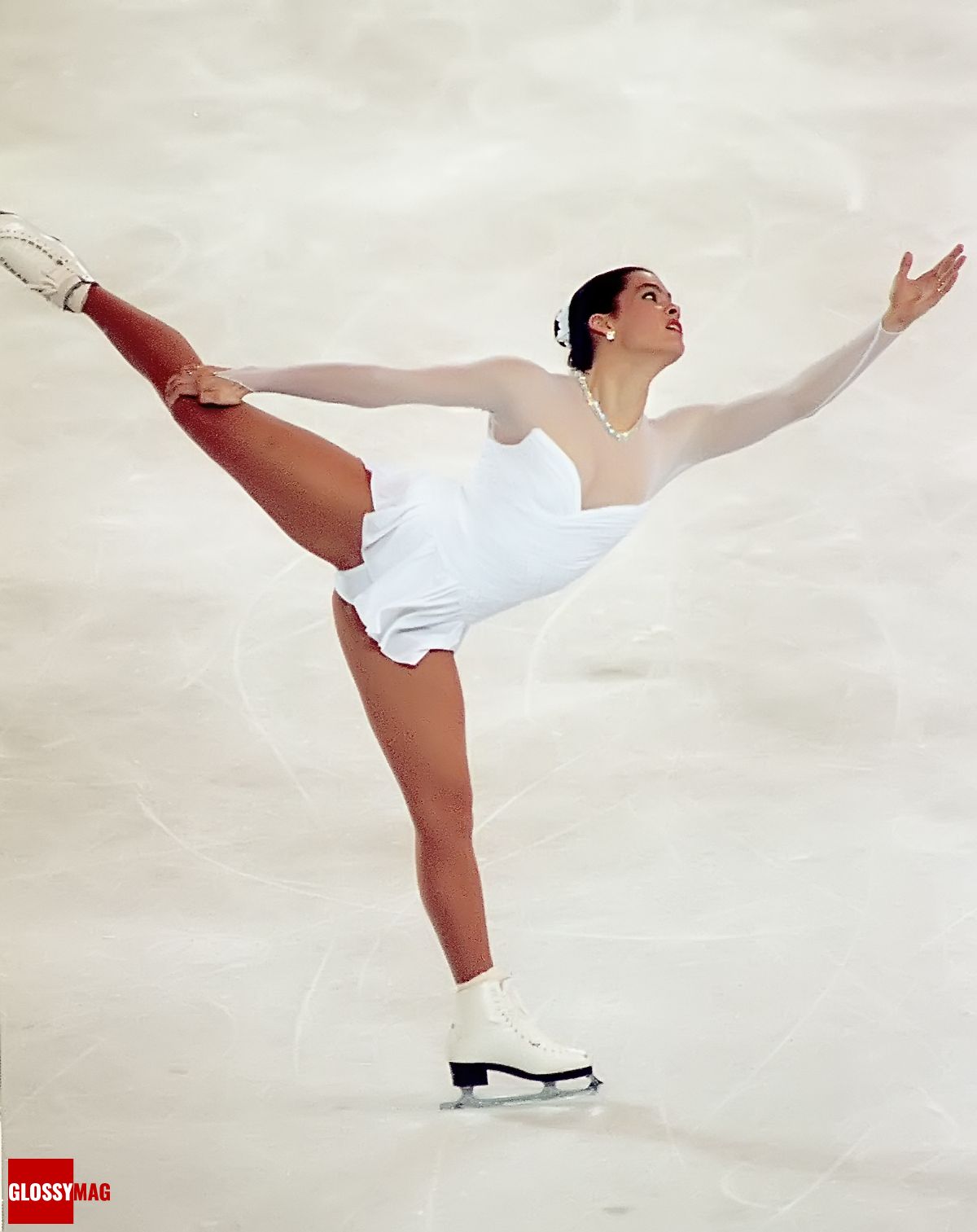 Нэнси Керриган участвует в зимних Олимпийских играх 1994 года в костюме от Веры Вонг