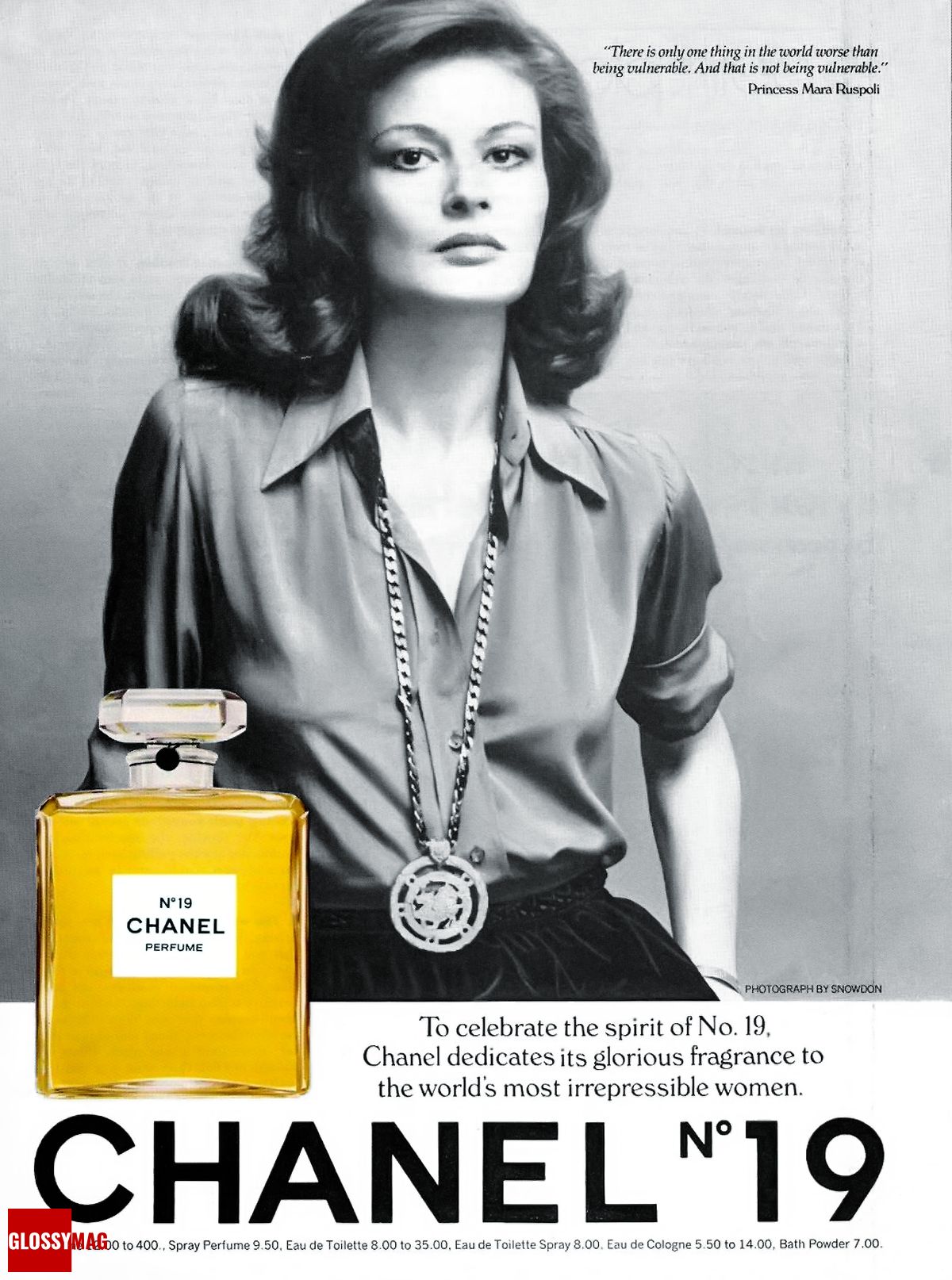 Рекламный постер духов Chanel N°19