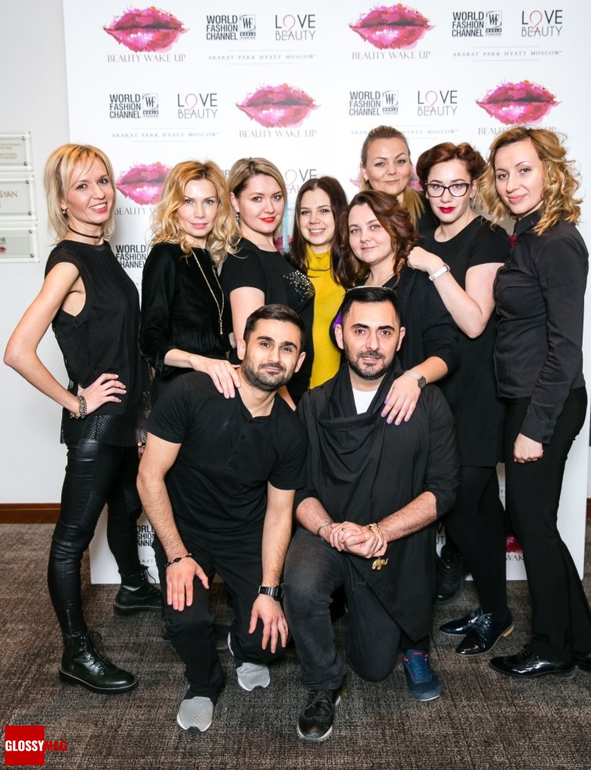 Команда L'Oreal Professionnel на мероприятии Beauty Wake UP в отеле Арарат Парк Хаятт Москва, 20 марта 2017 г.