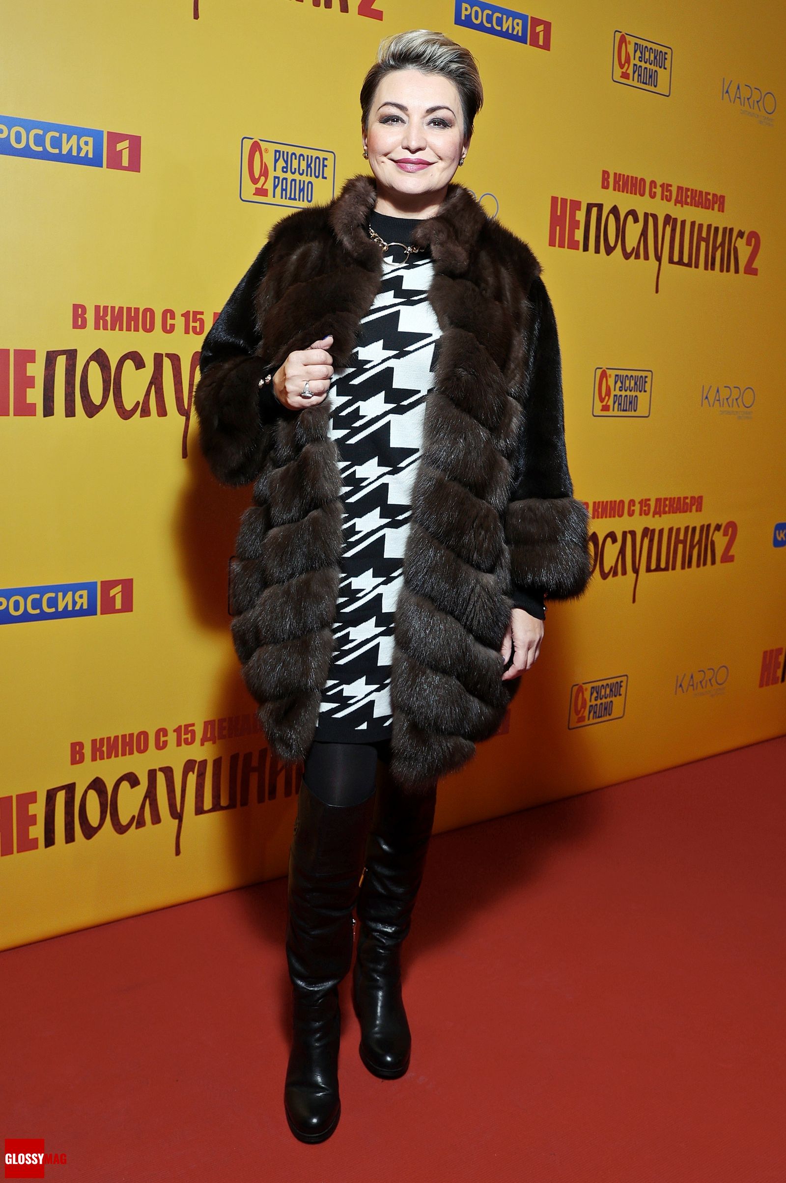 Катя Лель на московской премьере второй части комедии «Непослушник», 7 декабря 2022 г.