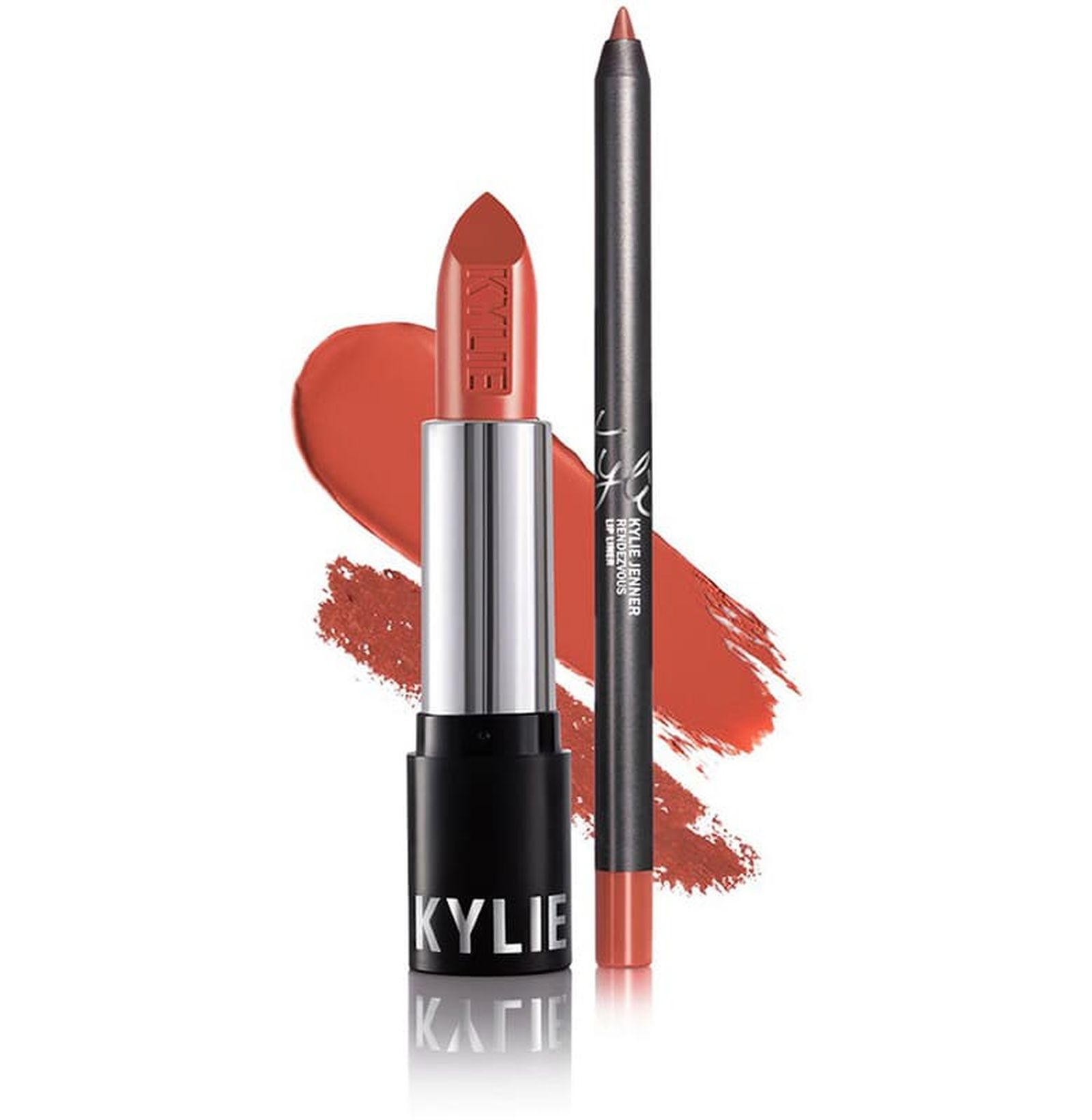 Kylie Cosmetics, матовая помада и лайнер для губ, оттенок «Koko K»