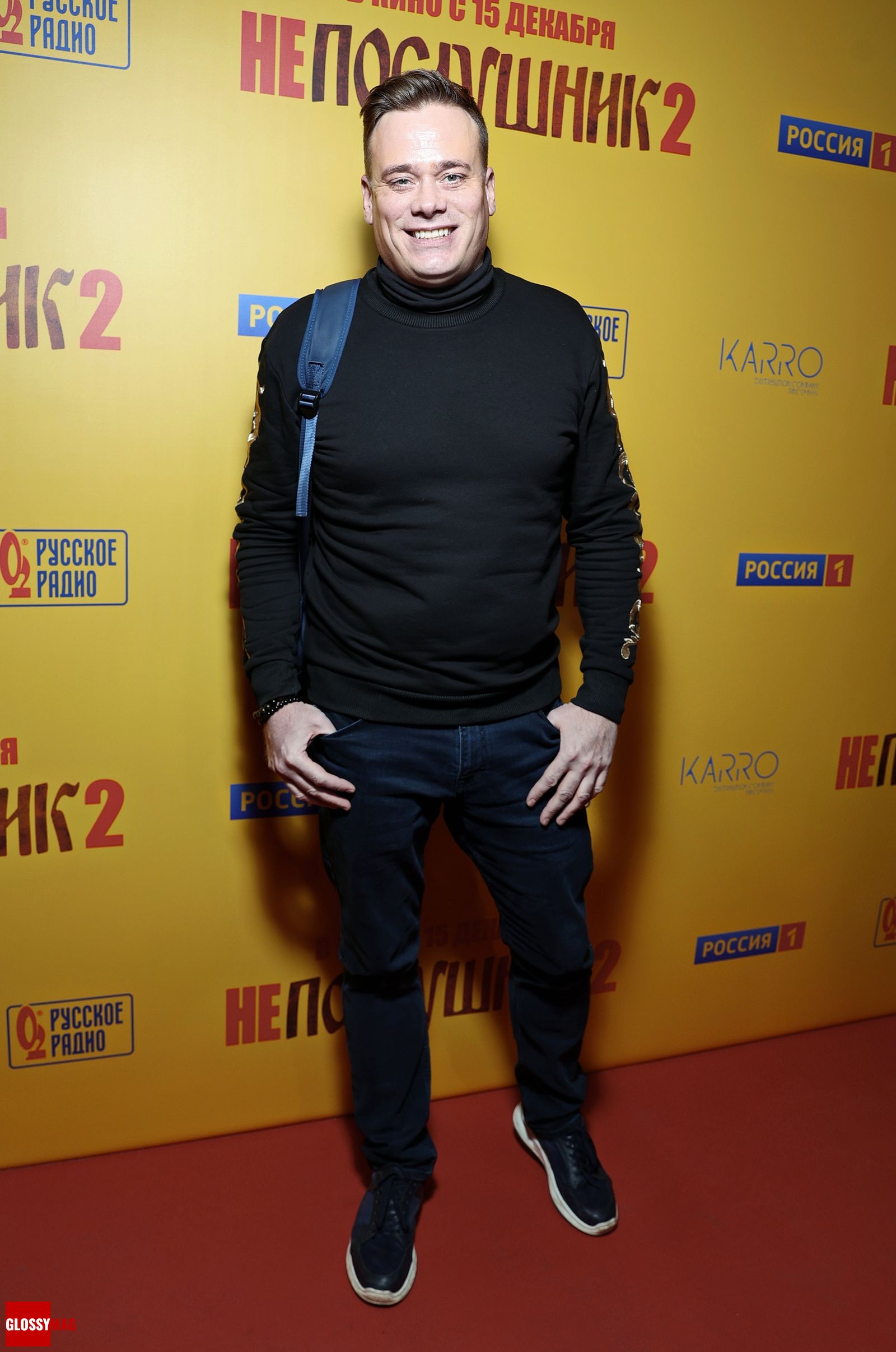 Сергей Рублев на московской премьере второй части комедии «Непослушник», 7 декабря 2022 г.