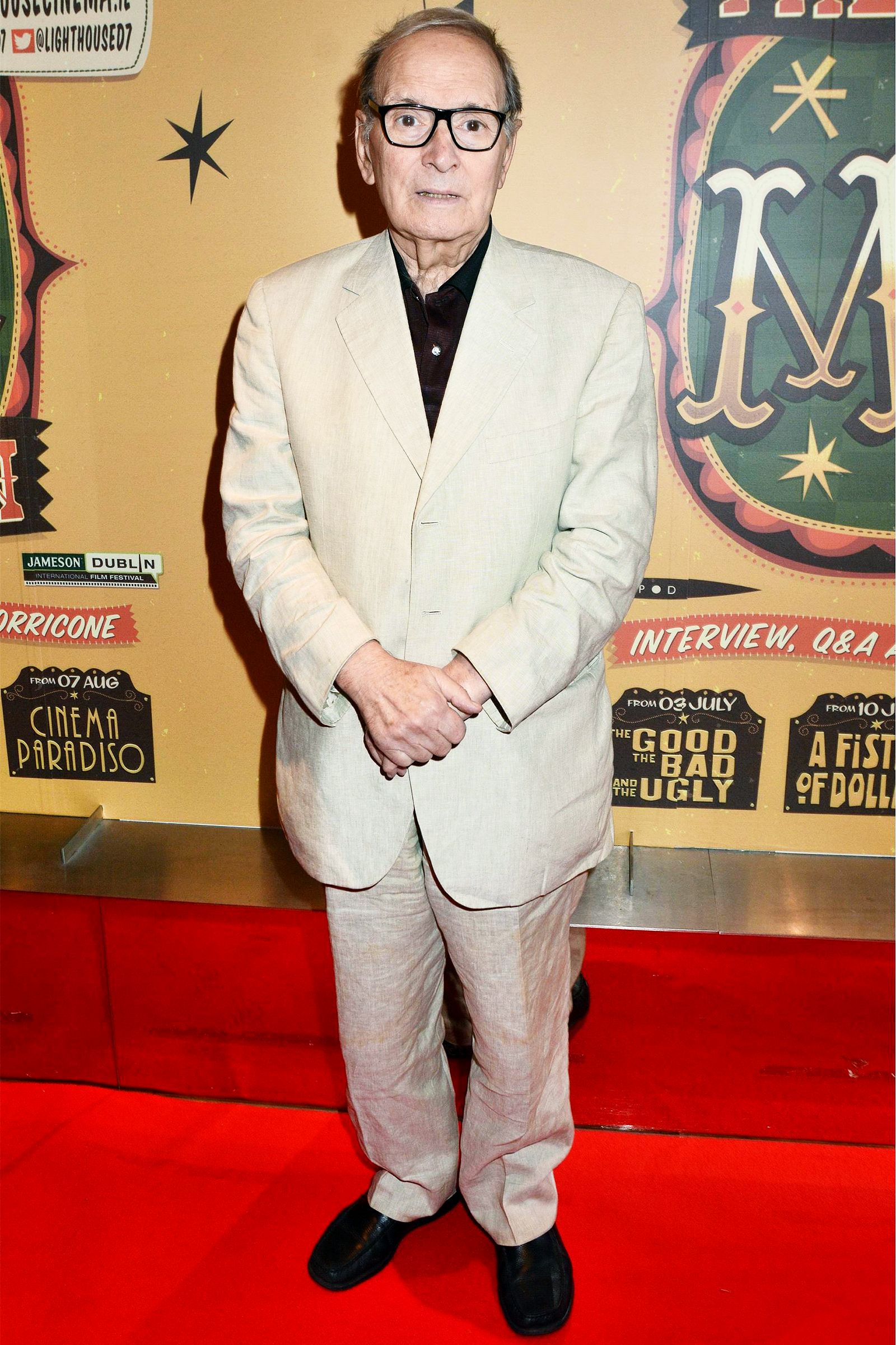 Эннио Морриконе на Международном кинофестивале в Дублине, 28 июля 2013 г.